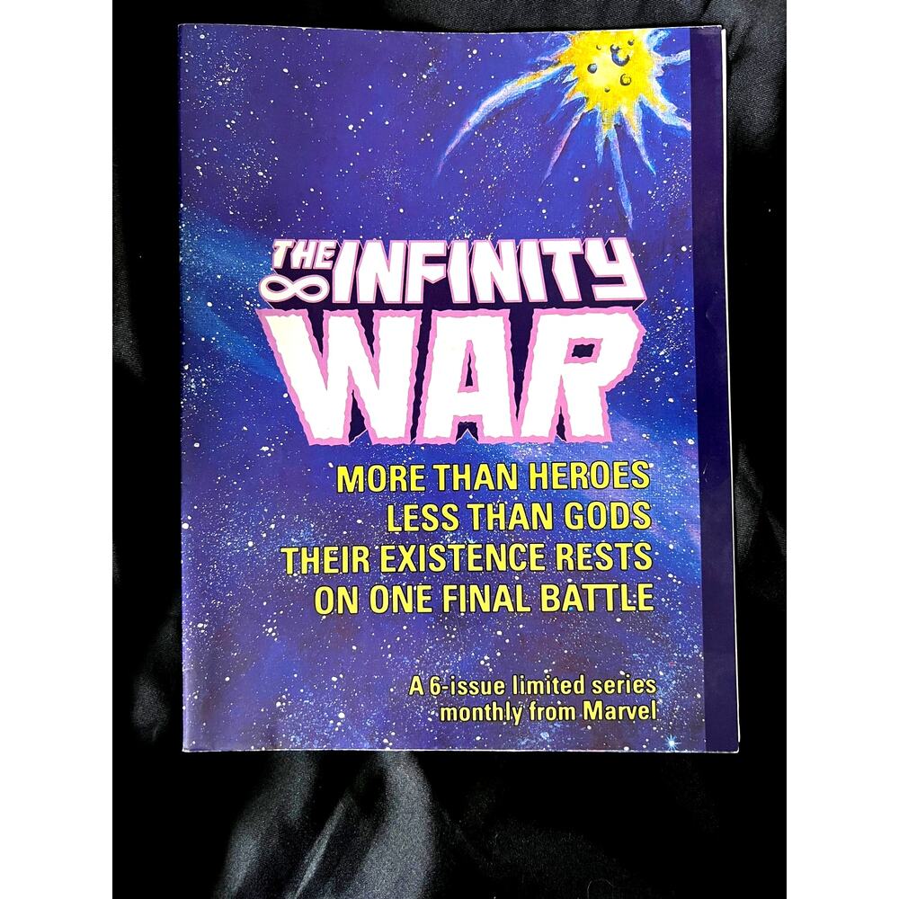 RARE 1992 COMIC SHOP PROMO "INFINITY WAR FOLDOUT POSTER" - M- NEVER UNFOLDED!